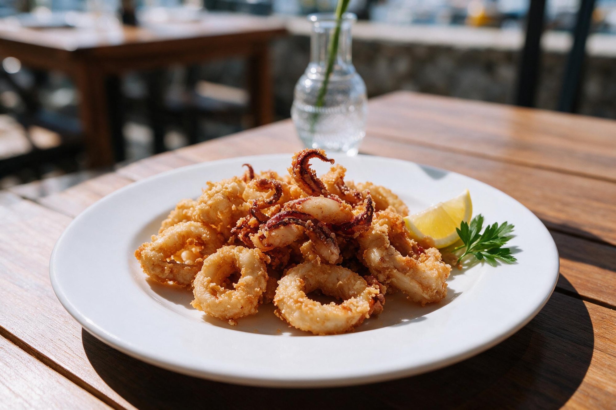 Plato de fritura de pescado en La Taramela